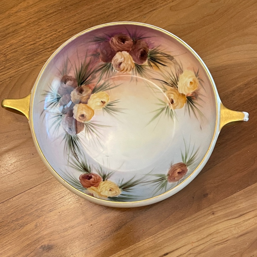 Rosenthal Donatello Selb Bavaria decorative gold trim bowl